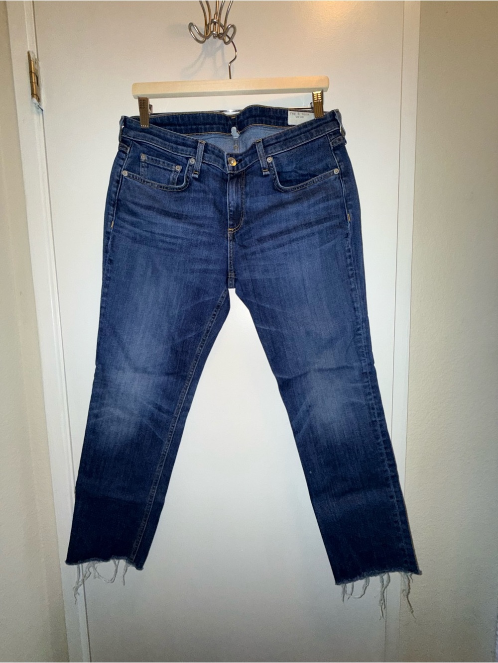 Rag & Bone - Women’s Dark Blue Straight Leg Jeans